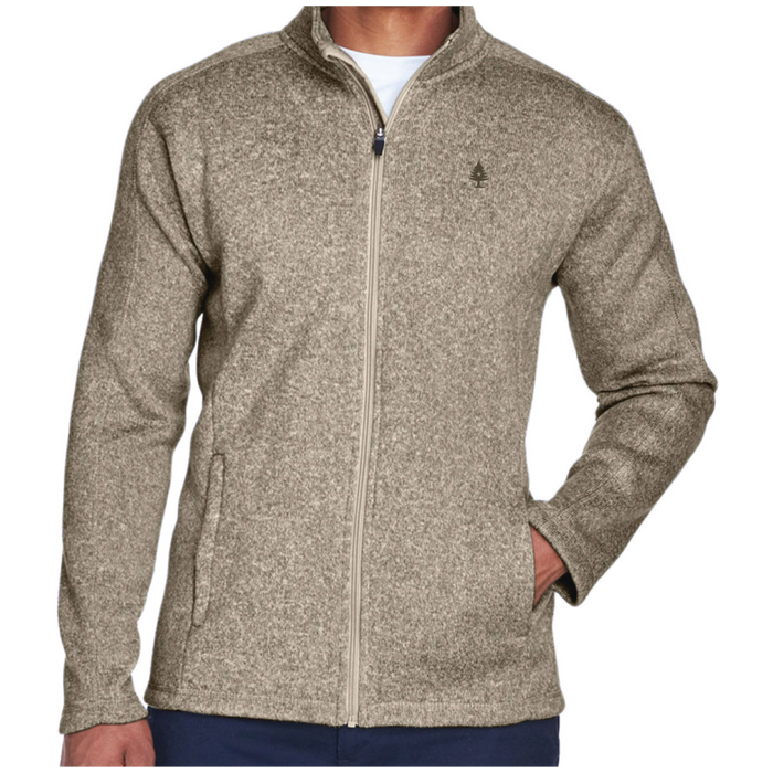 Mens Bristol Sweater Fleece Full-Zip Khaki