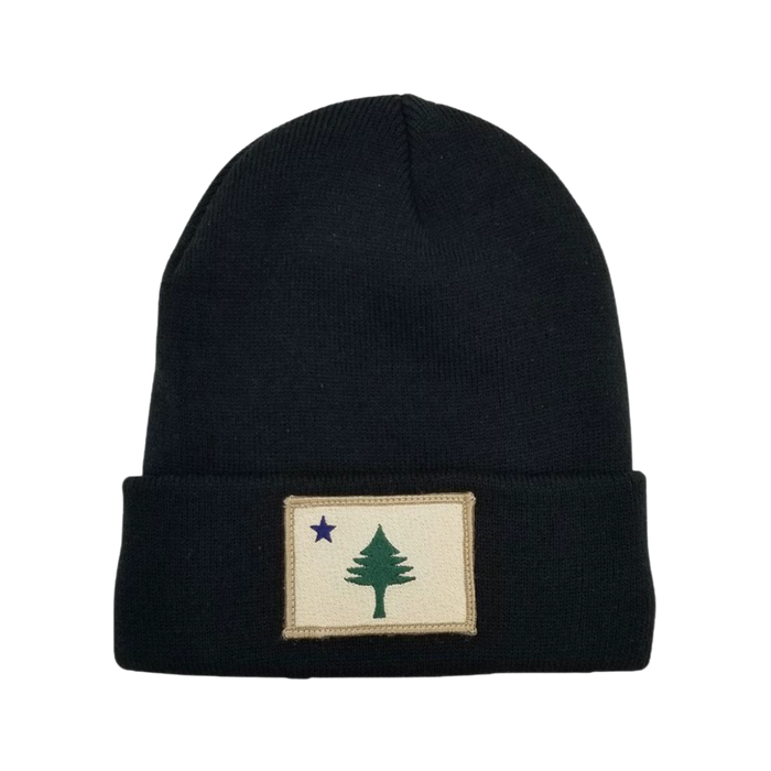 Maine Flag Unlined Knit Beanie