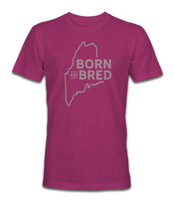 Born & Bred Maine Outline Short Sleeve Tee