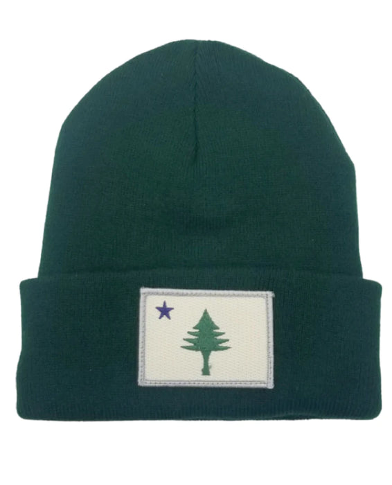 Maine Flag Unlined Knit Beanie