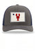 Structured Trucker Hat - Embroidered Lobster Patch ROGUE LIFE Co. Hat