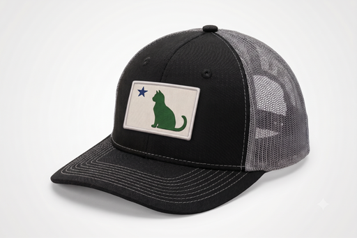 Maine Cat Flag Structured Trucker Hat ROGUE LIFE Co. Hat