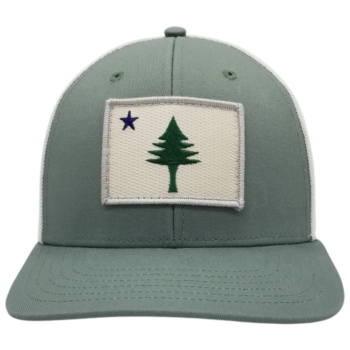 MAINE Flag Patch Trucker Hat