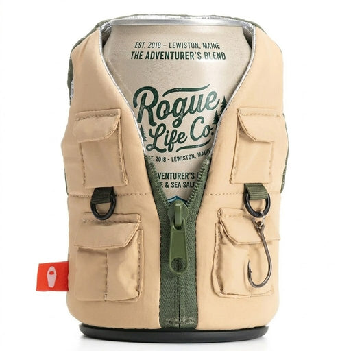 Fishing Utility Vest Can Koozie ROGUE LIFE Co. Koozie