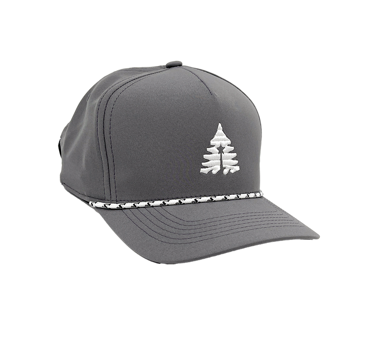 Embroidered Pine Tree Performance 5-Panel Rope Cap ROGUE LIFE Co. Hat