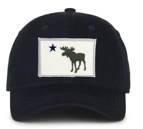 Maine Moose Flag Patch Twill Hat ROGUE LIFE Co. Hat