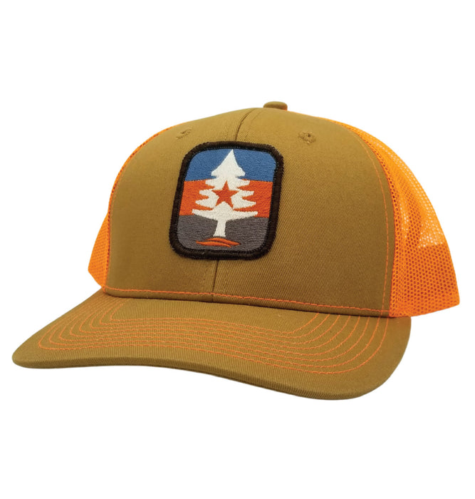 RLM Earth Wind Fire  Stripe 1 Trucker Hat - Gold/Orange