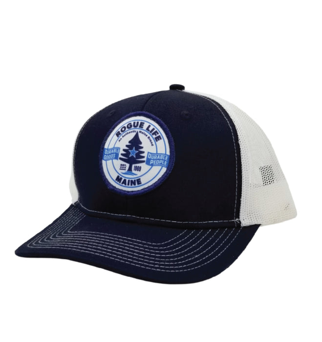 Rogue Life Logo Trucker Hat Navy