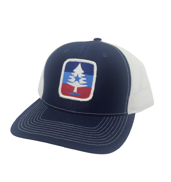RLM All American Stripe 3 Trucker Hat - Navy/White
