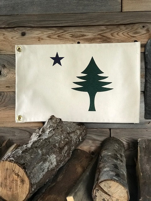 Canvas Maine Flag