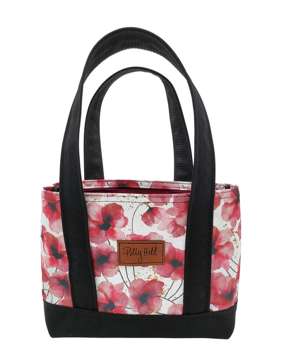 Featured Artist Polly Hill "PINK POPPIES" Small Tote Bag